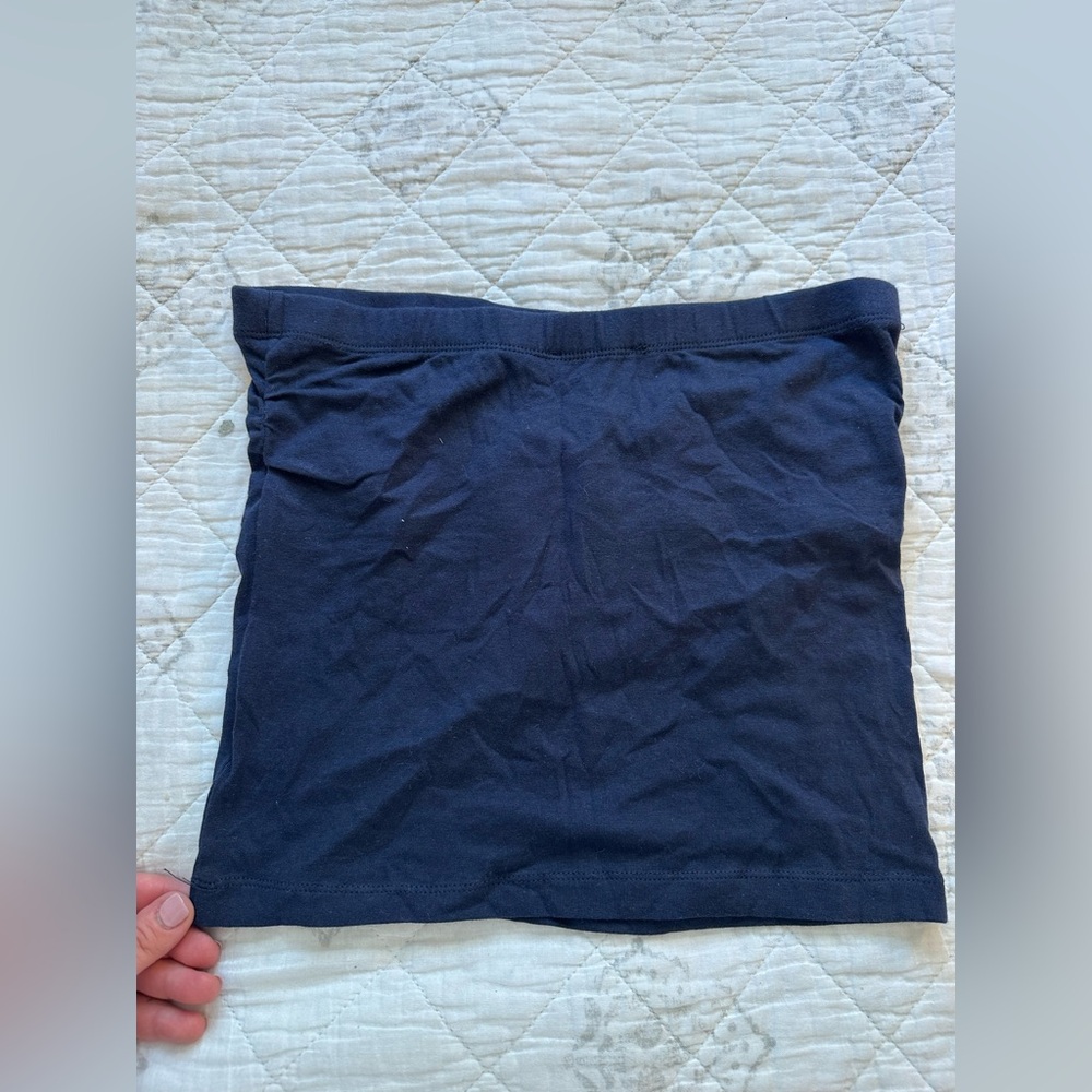 Zenana Outfitters Dark Blue Tube Top